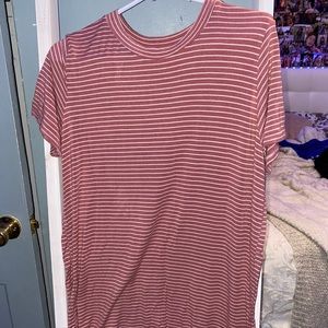 salmon colored pink flowy dress